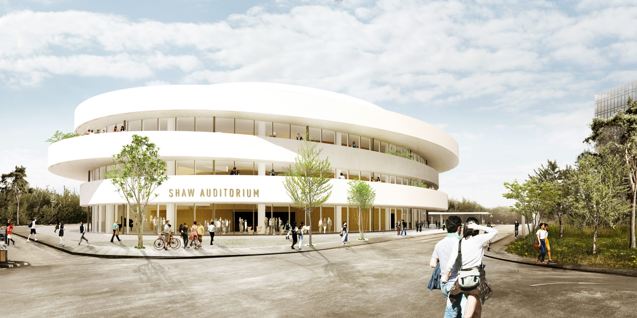 逸夫演藝中心的設計構想圖 Henning Larsen Architects Hong Kong提供相片