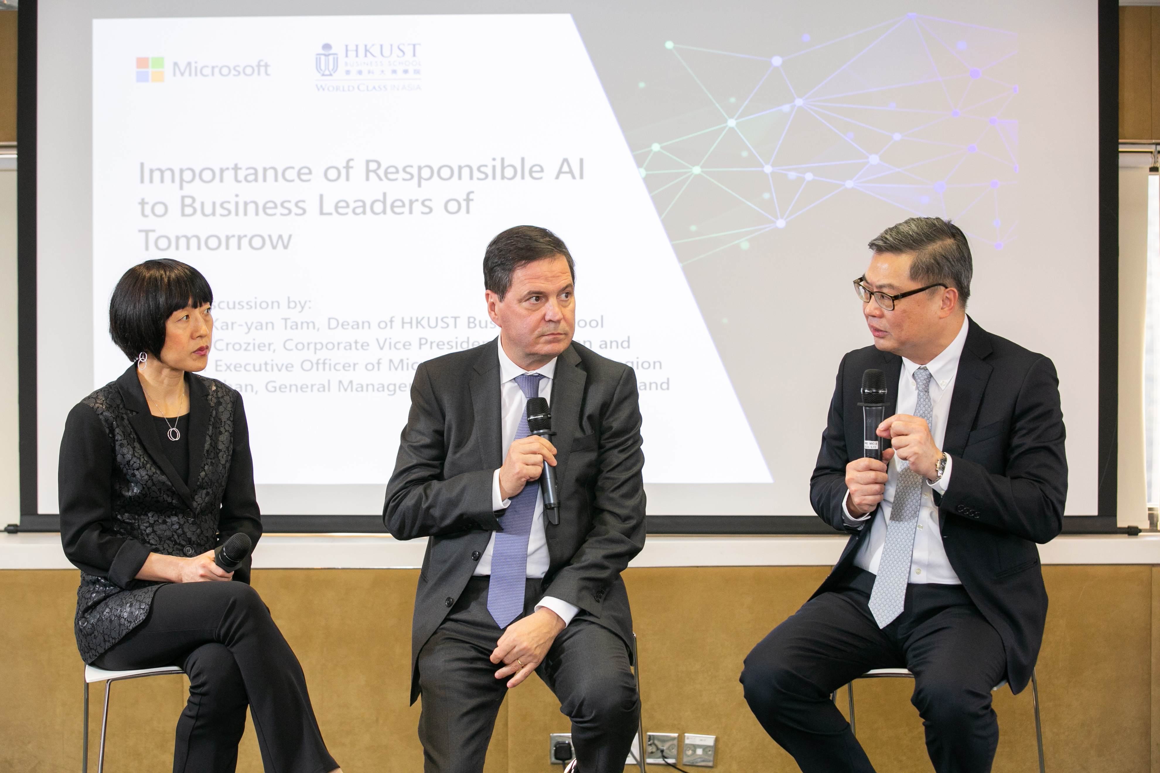 A panel of the three speakers to discuss AI 