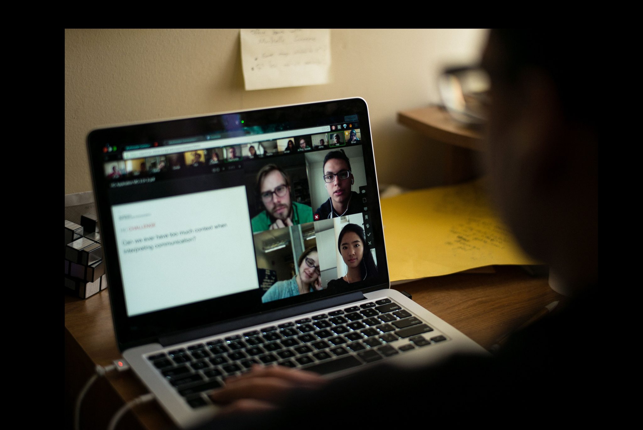  A class on Minerva’s active learning platform.