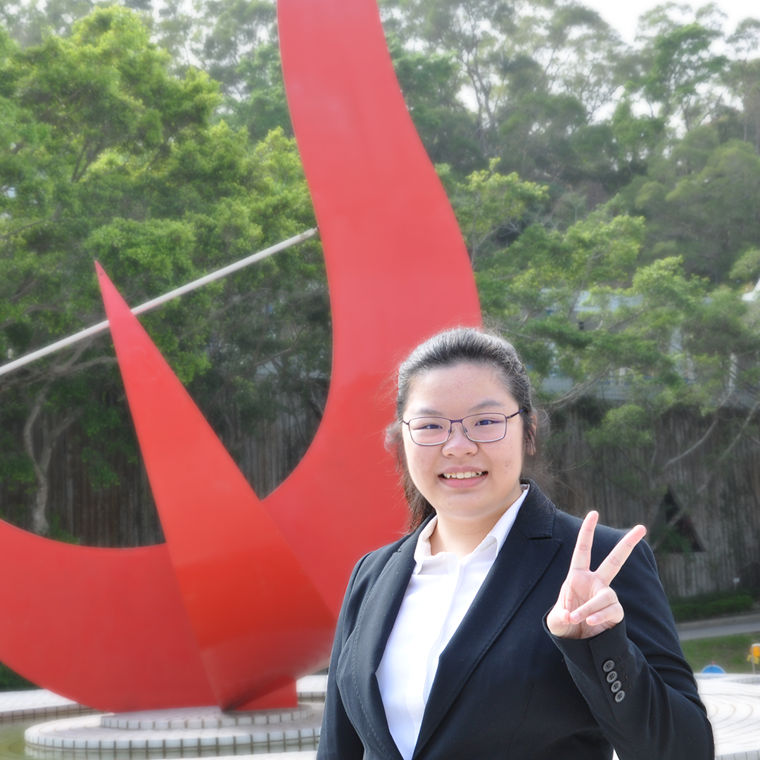 黎敏慧選擇留港攻讀科大理學院的國際科研課程(IRE),全因她深信這個獨一無二的課程能讓自己提早接觸研究工作。