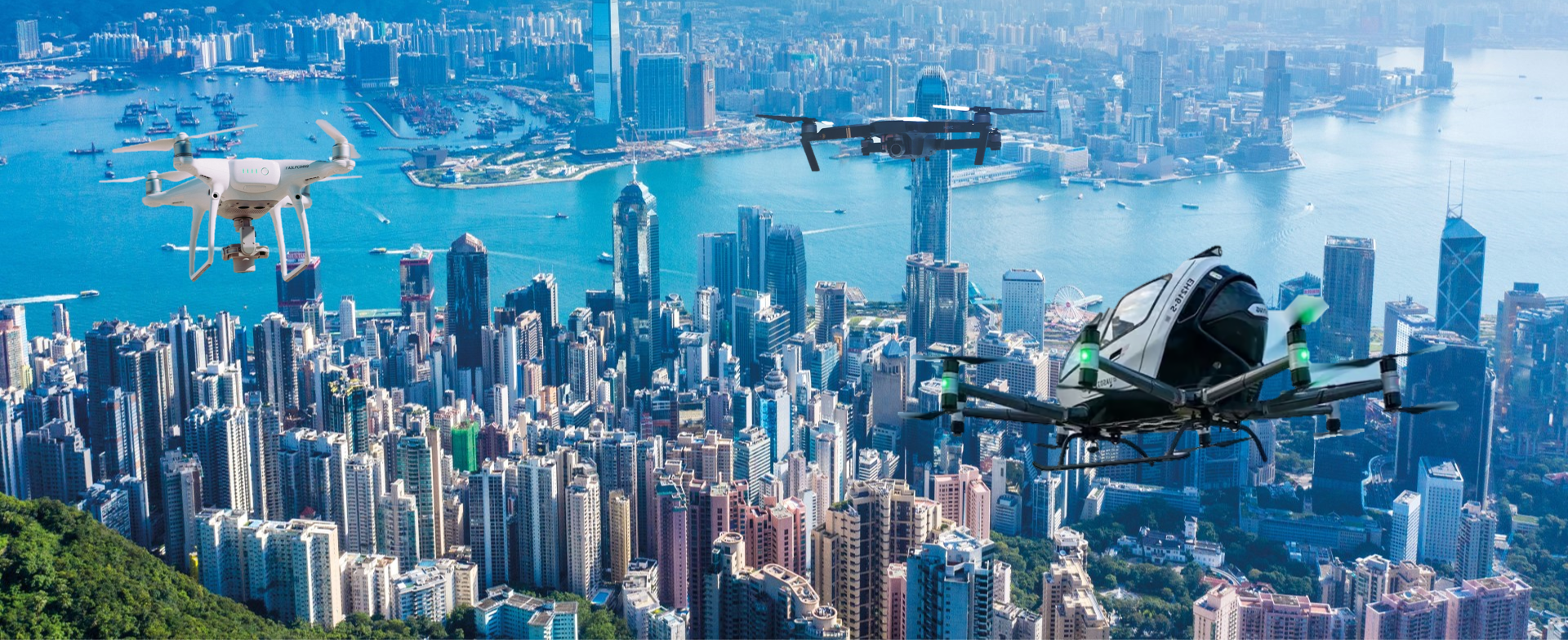 香港低空经济概念图。