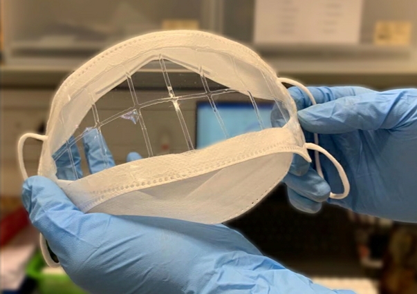 The face mask built with the new nano material is not only transparent and breathable, but is also highly efficient against virus and bacteria