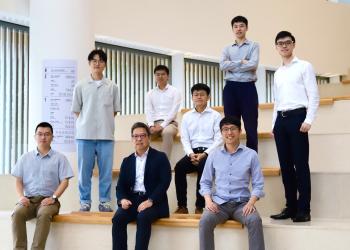 Dean of Engineering Prof. Hong K. Lo (front row, center) and his research team members Dean of Engineering Prof. Hong K. Lo (front row, center) and his research team members